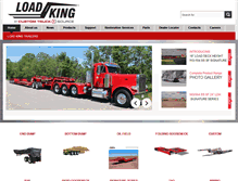 Tablet Screenshot of loadkingtrailers.com